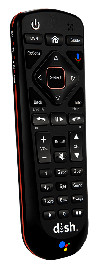 Google Voice Control TV Remote from DISH Network