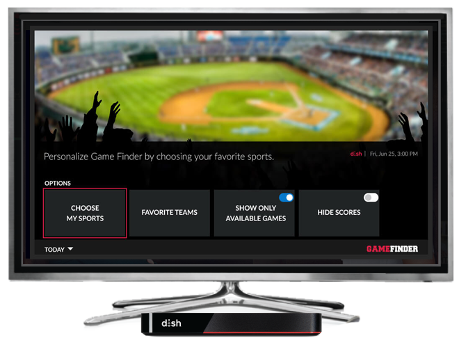 Game Finder on Dish Network Sports
