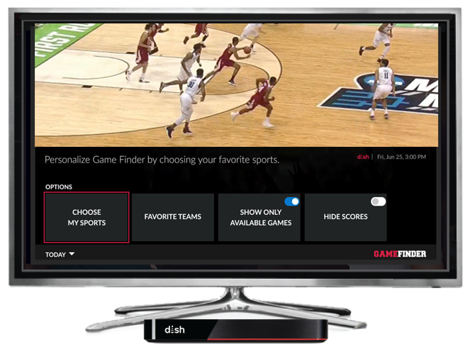 Game Finder on Dish Network Sports | March Madness 2023